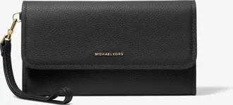 Michael Kors Jet Set Medium Pebbled Leather Smartphone Wristlet