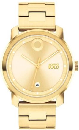 Movado Trend Propel Quartz Gold Dial Ladies Watch 3600989