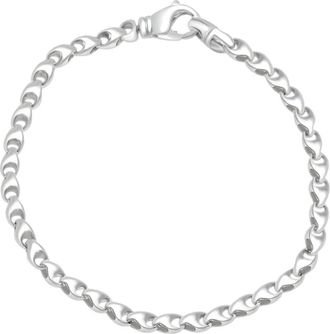 Pompeii3 Mens Link 14k Gold (17gram) or Platinum (28gram) 4.5mm Bracelet 8.5