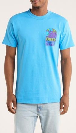 Obey Worldwide Sound Graphic T-Shirt in Azure Blue at Nordstrom Rack, Size Xx-Large