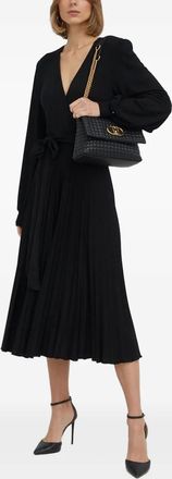 Nissa Abito midi con cintura - Nero