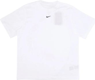 Nike Essentials Lbr Tee T-Shirt - Dames - Sportshirts - Wit - M - Katoen - Fitness