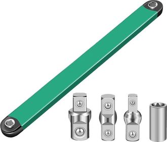 OEM Llave Adaptadora Acodada: Llave De Extensi&oacute;n Ajustable Para El Mantenimiento De Maquinaria. Fabricada En Acero Resistente Con Mango Antideslizante, He