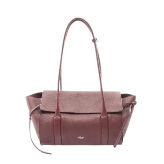 Mulberry Pre-owned Small Soft Bayswater Leather Tote Bag - Dames - Pre-owned - Rood - Maat: ONE Size Leer