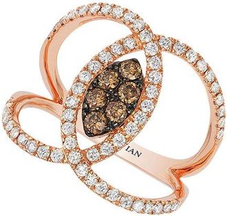 Le Vian 14K Rose Gold 0.88 Ct. Tw. Diamond Ring