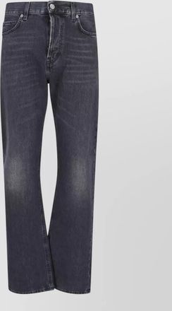 Haikure straight leg trousers belt loops five pockets