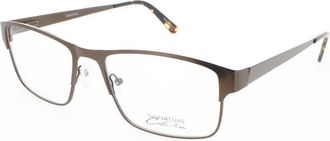 Signature Unisex Brown Rectangular Eyeglass Frames 1126Brown57