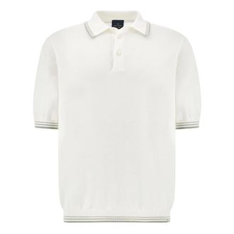 Paul & Shark Paul & Shark, Polo Shirts, male, White, Size: XL Feather cotton polo shirt