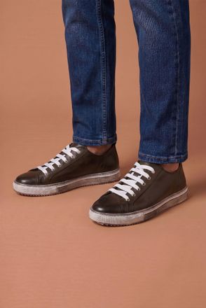 D'Arienzo Sneakers in pelle color fango da uomo DArienzo, Seleziona Taglia ITA 42, Colore Fango