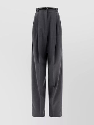 Sportmax wide wool trousers stretch