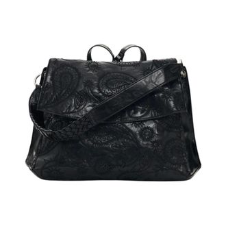 Desigual Tassen, Dames, Zwart, ONE Size, Paisley Embossed Rugzak