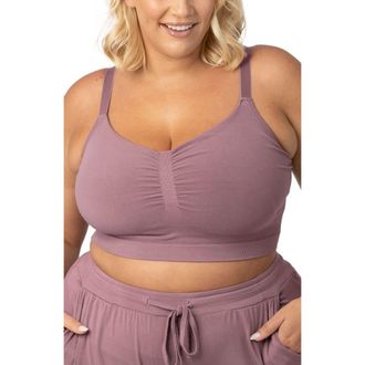 Kindred Bravely Busty Sublime Hands-Free Pumping Lounge & Sleep Bra- Fits sizes 30E - 46H in Twilight at Nordstrom, Size X-Large G