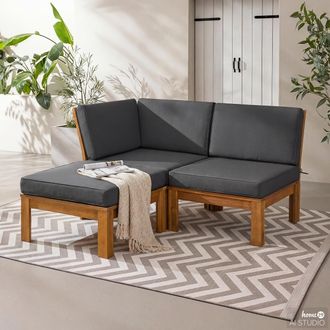 Jardi Set di sedute lounge Lexi 3 pezzi, Jardi