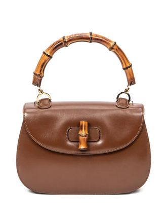 Gucci 1970s tas met bamboe handvat - Bruin
