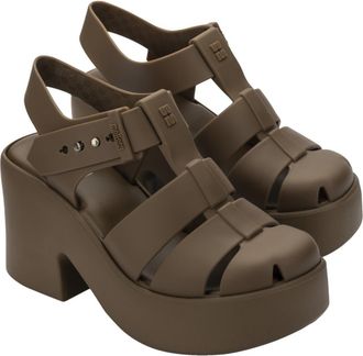 Melissa Lulu Platform Fisherman Sandal in Brown at Nordstrom, Size 10