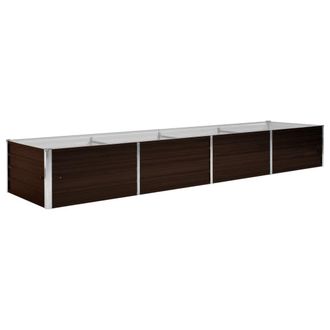 vidaXL Arriate De Acero Galvanizado Marr&oacute;n 320x80x45 Cm Vidaxl