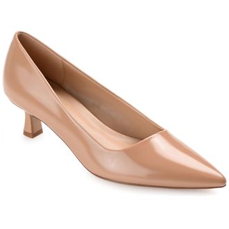 Journee Collection Women & apos;s Celica Medium and Wide Width Kitten Heel Pumps