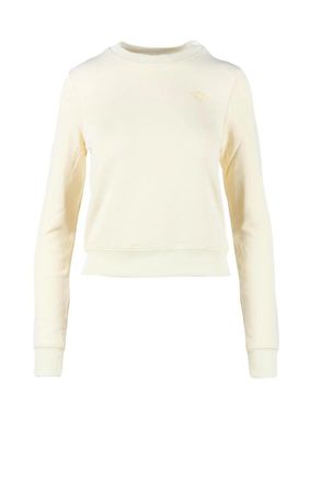 Diesel Cream Cotton Nylon Sweatshirt
