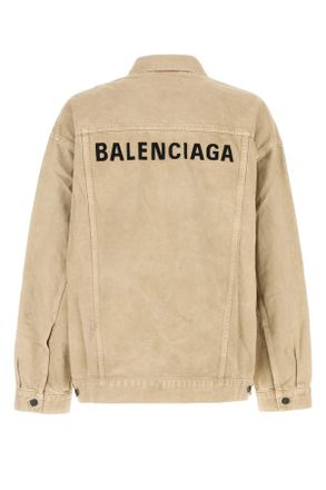 Balenciaga 844891tswb2 9501 Beige Exterior: Cotton Giubbini Jacket