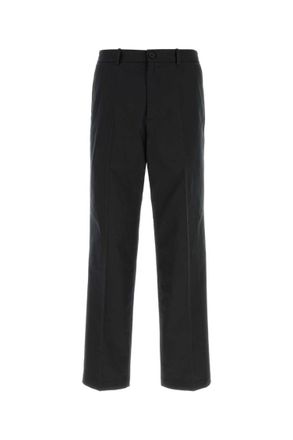 A.P.C. Black Flat Front Pants