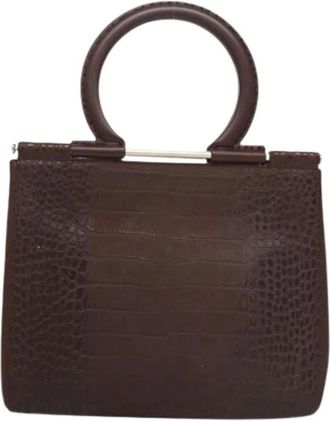 Ferragamo Pre-owned Handbags, female, Brown, Size: ONE SIZE Pre-owned Handbag