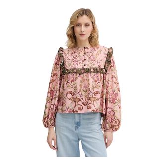 Barbour Overhemden, Dames, Veelkleurig, M, Printed Blouse
