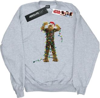 Star Wars Heren Chewbacca Kerstverlichting Sweatshirt (Sportgrijs)