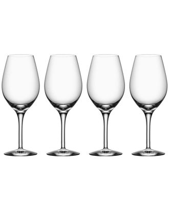 Orrefors Set Of 4 More Wine Glasses