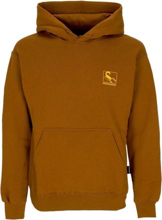 PROPAGANDA Bruine Heren Hoodie met Kangoeroezak - Heren - Hoodies - Bruin - L - Katoen - Hoodies & sweatvesten