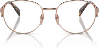 Prada 0pr A50v Rose Gold Metal Frame Eyeglasses