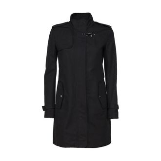 Fay Trenchcoat - Dames - Mantels - Zwart - Maat: XL Katoen