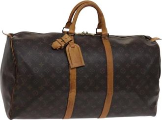 Louis Vuitton Pre-owned Weekend Bags, female, Brown, Size: ONE SIZE Pre-owned Vintage Monogram Keepall Travel Bag