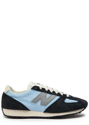 New Balance New Balance 471 Panelled Brushed Suede Sneakers - Blue And White - 5.5 (IT38.5 / UK5.5)