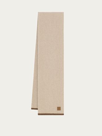 Ferragamo Women Wool-and-cashmere-blend scarf Beige