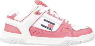 Tommy Jeans Sneakers - Dames - Sneakers - Roze - 37 EU - Leer - Schoenen