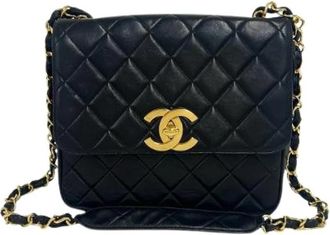 Chanel Pre-owned Matelasse Lamslederen Schoudertas - Dames - Vintage Schoudertas - Zwart - ONE Size - Leer - Vintage