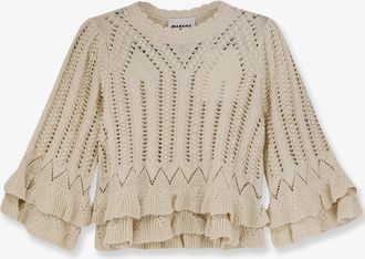 Isabel Marant Maglia Frilly in cotone con volant - MARANT ETOILE - gender_Woman