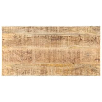 Berkfield Home Table Top Solid Mango Wood 25-27 mm 100x60 cm in Brown