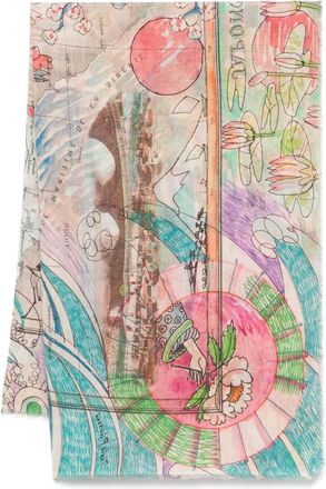 Faliero Sarti Sciarpa Japan - Rosa