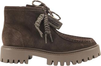Guess Mardina Boot - Dames - Veterlaarzen - Bruin - 41 EU - Leer - Schoenen