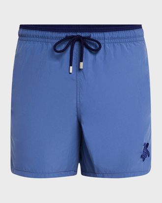 Vilebrequin Men & apos;s Les Unis Bicolor Swim Trunks