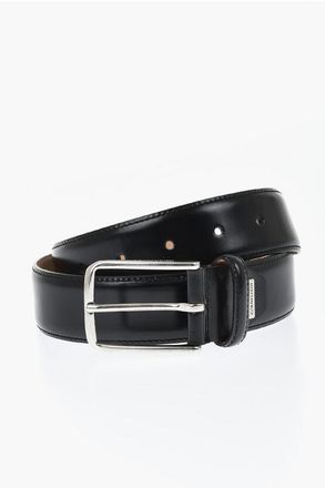 Corneliani Leather Belt With 30mm Metal Buckle size 85
