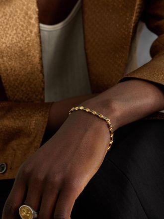 David Yurman Streamline 18-Karat Gold Forged Carbon Bracelet