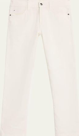 Loro Piana Mens Quarona Linen and Cotton Straight-Leg Jeans