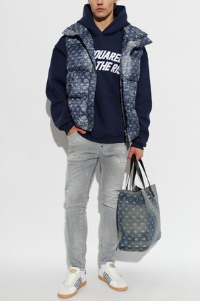 Dsquared2 Quilted Vest, Mens, Navy Blue