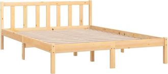 vidaXL Estructura de cama sin colchón madera maciza 160x200 cm vidaXL