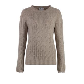 THE (ALPHABET) Truien - Dames - Cashmere truien - Beige - S - Truien & Vesten