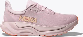Hoka One One Womens Arahi 8 Shoe In Lilac Cream / Neon Cantaloupe