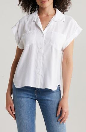 Bella Dahl Patch Pocket Button-Up Shirt in White at Nordstrom Rack, Size Small