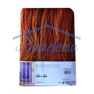 Trade Shop Trade Shop - Cortina Divisoria Decorativa Para Interiores De 140 X 290 Cm Con Hilos Sombreados - Orange